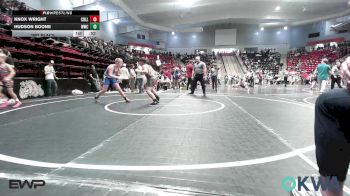 120 lbs 3rd Place - Knox Wright, Collinsville Cardinal Youth Wrestling vs Hudson Boone, Woodland Wrestling Club