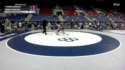 150 lbs Cons. Rd Of 32 - Justin Wardlow, IL vs Tensei Thompson, ID