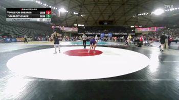 Boys 2A 175 lbs Champ. Round 1 - Preston Shearer, Columbia River vs Garrett Goade, Bainbridge