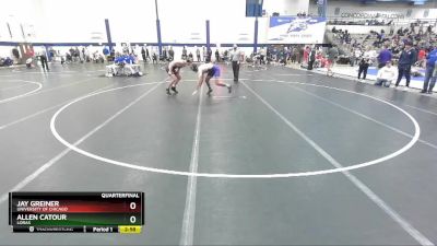 165 lbs Quarterfinal - Jay Greiner, University Of Chicago vs Allen Catour, Loras