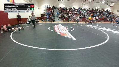 144 lbs Champ. Round 3 - Thomas Carey, Kelly Walsh vs Devan Clawson, Riverton