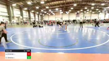 112 lbs Consi Of 16 #1 - Ajalynn Jimenez, CA vs Emerson Saraiva, RI