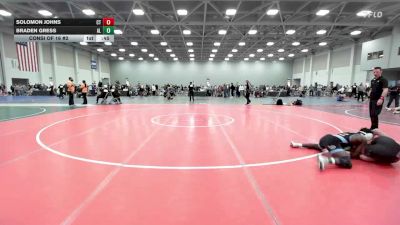 132 lbs Consi Of 16 #2 - Solomon Johns, CT vs Braden Gress, AL