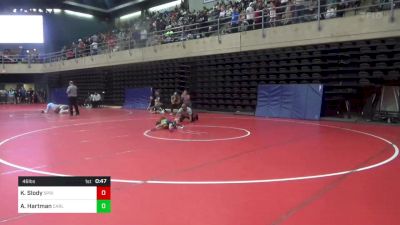 46 lbs Rr Rnd 1 - Kennedy Slody, Springville vs Arie Hartman, Carlisle