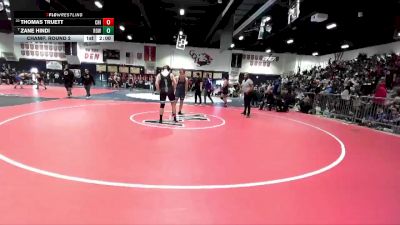 190 lbs Champ. Round 2 - Zane Hindi, Rowland vs Thomas Truett, Chino