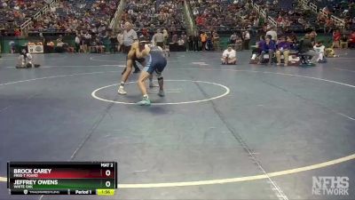 3A 145 lbs Quarterfinal - Brock Carey, Fred T Foard vs Jeffrey Owens, White Oak