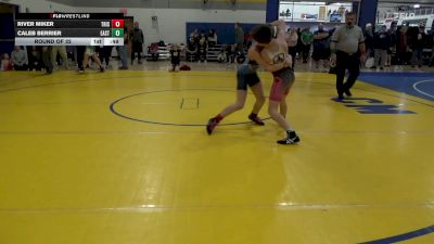96 lbs Round Of 32 - River Miker, TriState Hammers vs Caleb Berrier, East Pennsboro