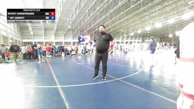 132 lbs Champ. Round 1 - Wyatt Christensen, Syracuse Wrestling Club vs Jet Abbott, JWC