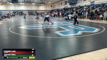139 lbs Cons. Round 2 - Tanner Lund, Blaine vs Nathan Grill, Edina