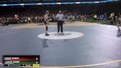 D4-106 lbs Champ. Round 1 - Logan Gilbert, Martin HS vs Landon Weber, Manistique HS