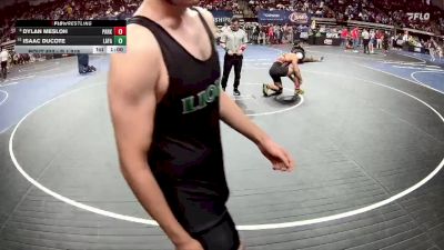D 1 215 lbs Cons. Round 1 - Dylan Mesloh, Parkway vs Isaac Ducote, Lafayette
