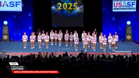 Flyers All Starz - Lightning [2025 L6 International Open Coed Non Tumbling Semis] 2025 The Cheerleading Worlds