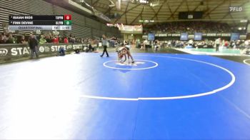 Boys 2A 150 lbs Quarterfinal - Isaiah Rios, Toppenish vs Finn Devine, Olympic