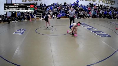 106 lbs Quarterfinal - Mackenzie Dry-Henich, Pine-Richland Hs vs Ella Campbell, Burrell Hs