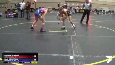 98 lbs Placement Matches (8 Team) - Mya Hammond, Beast Mode WA Pink vs Gianna Hoskins, Metro All Stars