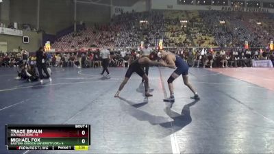 165 lbs Round 1 (16 Team) - Michael Fox, Eastern Oregon University (OR) vs Trace Braun, Southeastern