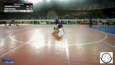 94 lbs Consi Of 8 #2 - Savannah Johnson, Pauls Valley Panther Pinners vs Sosi Mitchell, Tecumseh