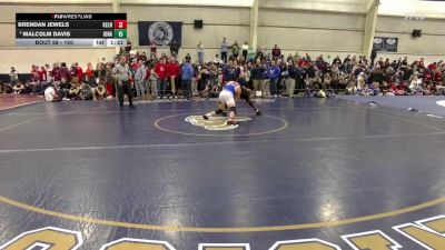150 lbs Champ. Round 1 - Malcolm Davis, Iona Prep vs Brendan Jewels, Kellenberg