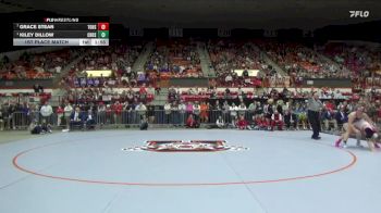 170 lbs 1st Place Match - Kiley Dillow, Chanute Hs vs Grace Stean, Tonganoxie Hs