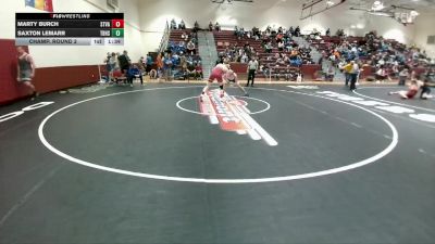 165 lbs Champ. Round 2 - Marty Burch, Star Valley vs Saxton Lemarr, Thunder Basin