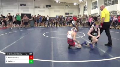 96-S Mats 15-18 3:00pm lbs Round Of 16 - Oakley Kenamond, PA vs Eddie Zeller, OH