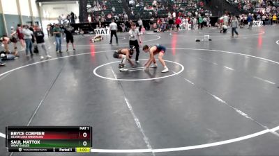 113 lbs Cons. Round 4 - Saul Mattox, Wray Eagles vs Bryce Cormier, Silver Lake Wrestling