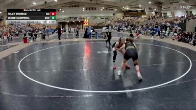 126 lbs Semis & 1st Wb (8 Team) - Jayne Campbell, Bradley Central High School vs Riley Thomas, Riverdale High School