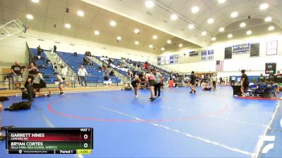 215 lbs Cons. Semi - Bryan Cortes, Villa Park High School Wrestli vs Garrett Hines, Lancers WC