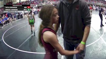 89 lbs Cons. Round 4 - Kenley Johnson, Palmyra Wrestling Club - Girls vs Tayla Swanson, Nebraska Elite Wrestling Club