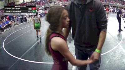 89 lbs Cons. Round 4 - Kenley Johnson, Palmyra Wrestling Club - Girls vs Tayla Swanson, Nebraska Elite Wrestling Club