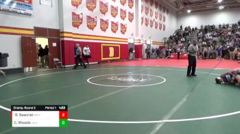 106 lbs Champ. Round 2 - Rylan Seacrist, Brecksville-Broadview Hts. vs Colton Rhoads, Louisville
