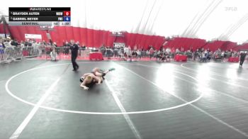 120 lbs Semifinal - Brayden Auten, Wrightstown High School Wrestling vs Gabriel Beyer, Freedom Wrestling Club