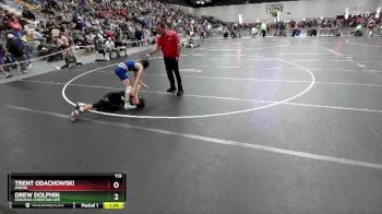 113 lbs Quarterfinal - Drew Dolphin, Kenosha Christian Life vs Trent Odachowski, Fremd