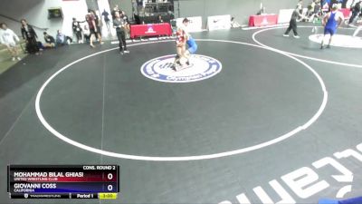 79 lbs Cons. Round 2 - Mohammad Bilal Ghiasi, United Wrestling Club vs Giovanni Coss, California