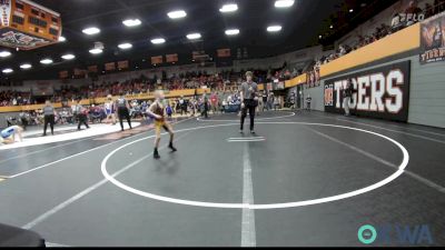 52 lbs Quarterfinal - Hasten Snow, Hinton Takedown Club vs Riott Gates, Elgin Wrestling