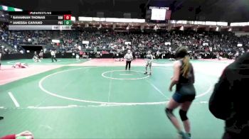 120 lbs Cons. Semi - Janessa Caivano, PWCA vs Savannah Thomas, BBWA