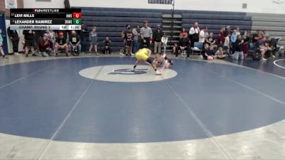 90 lbs Champ. Round 2 - Lexander Ramirez, 208 Badgers Wrestling Club vs Levi Mills, Hillcrest Wrestling Club
