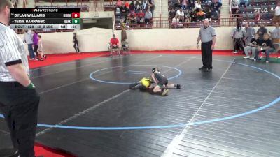 45_B lbs Round Of 32 - Dylan Williams, Moon vs Teige Barrasso, Berks Catholic