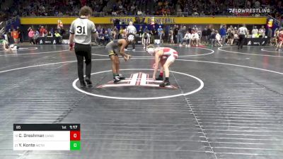 85 lbs Round Of 32 - C.j. Dreshman, Canon McMillan vs Yusuf Konte, Methacton