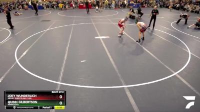 108 lbs Champ. Round 1 - Quinn Gilbertson, Minnesota vs Joey Wunderlich, Simley Wrestling Club