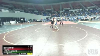 4A-285 lbs Champ. Round 1 - Nathan Abrams, Cottage Grove vs Sam Lommen, Tillamook