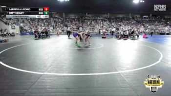 G5A-115 lbs Quarterfinal - Gabriella Lozano, MCLOUD (Girls) vs Zoey Henley, MANNFORD (Girls)