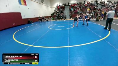 120 lbs Cons. Round 4 - Trace Blajszczak, Natrona County vs Tanner Layer, Sheridan