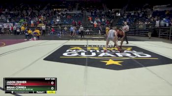 135 lbs Cons. Round 4 - Brian Correa, Martinez Fox Valley Elite WC vs Jadon Zimmer, Lincoln-Way WC