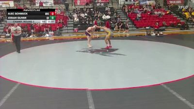 165 lbs Champ. Round 1 - Josiah Oliver, Quincy vs Alec Schmuck, Missouri Valley