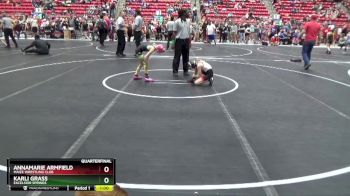 60 lbs Quarterfinal - AnnaMarie Armfield, Maize Wrestling Club vs Karli Grass, EXCELSIOR SPRINGS