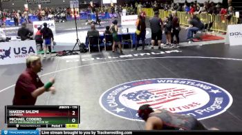 170 lbs Cons. Round 2 - Hakeem Salemi, California vs Michael Codero, South San Francisco Gator WC