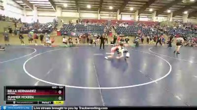 125 lbs 5th Place Match - Summer McKeen, Oregon vs Bella Hernandez, Nevada