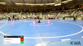 61 lbs Consi Of 16 #1 - Easton Blansett, Ada Youth Wrestling vs Aiden Yeager, Salina Wrestling Club