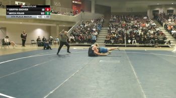 285 Championship Bracket 5th Place Match - Griffin Grover, Kasson-Mantorville vs Mitch Folks, Woodbury